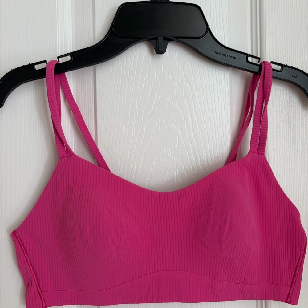 Lululemon like a cloud in sonic pink ribbed